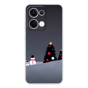 Чехлы на Новый Год OPPO Reno13 (Снеговички)