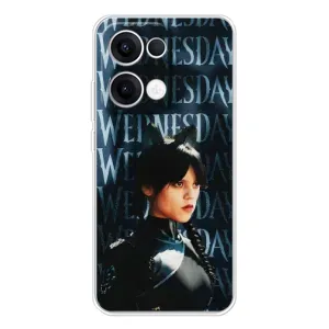 Чохол з картинкою Венсдей на OPPO Reno13 (Вендсдей з ушками)