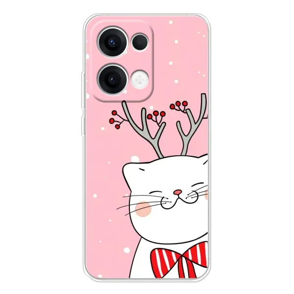 Чехол с рисунком «Зимний кот» для OPPO Reno13 Чехол с рисунком «Зимний кот» для OPPO Reno13