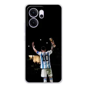 Чехлы Лео Месси Аргентина для OPPO Reno14 F (Лео Чемпион)