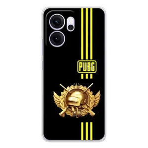 Чохол (TPU) з картинкою "Лого Пабг" на Рено14 Ф (Логотип PUPG)