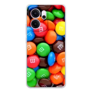 Чехол с изображением вкусной еды для OPPO Reno14 F (Разноцветные M&M'S)