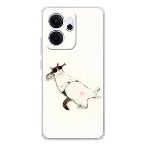 Чехол на тематику: Коты для OPPO Reno14 F (Отдых)