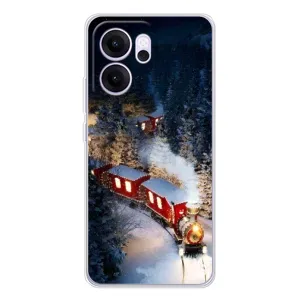 Силиконовый бампер на рождество для OPPO Reno14 F (Поезд)