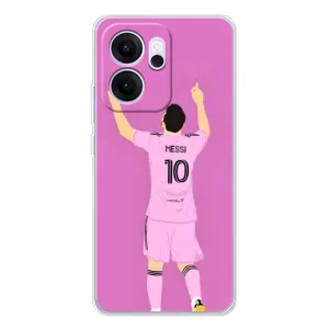 Чехлы Лео Месси в Майами на OPPO Reno14 F (Празднование Месси)