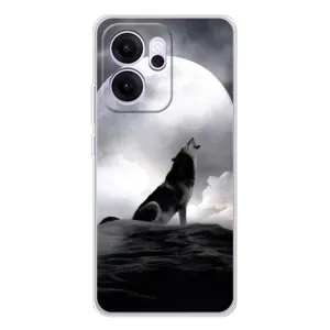 Чехол с Волком на OPPO Reno14 F (Волк и луна)