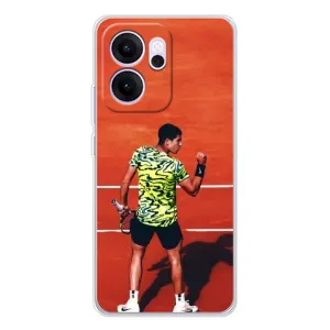 Чехлы с принтом Спортивная тематика для OPPO Reno 14 FS (Алькарас Теннисист)