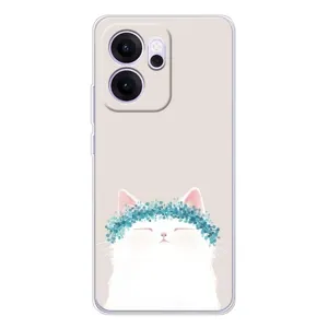 Чехол на тематику: Коты для OPPO Reno14 FS (Белый котик)