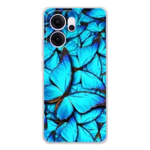 Силиконовый бампер с картинкой животных для OPPO Reno 14 FS (Крылья бабочек)