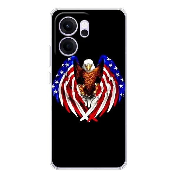 Чехол с рисунком «Крылья США» для OPPO Reno14 FS Чехол с рисунком «Крылья США» для OPPO Reno14 FS