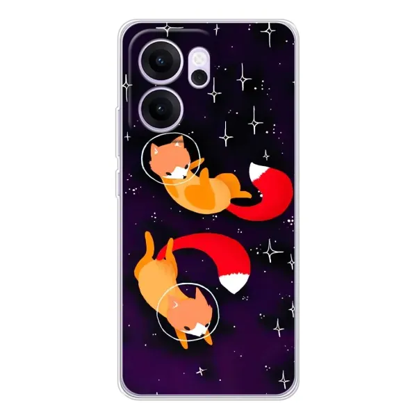 Чехол с рисунком «Лисы» для OPPO Reno14 FS Чехол с рисунком «Лисы» для OPPO Reno14 FS