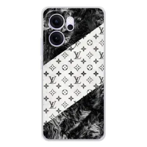 Чехол Стиль Louis Vuitton на OPPO Reno 14 FS (LV на белом)