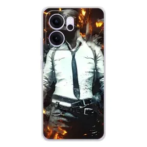 Чохол з картинкою "Герой Pubg" на OPPO Reno 14 FS (Man Пубг)
