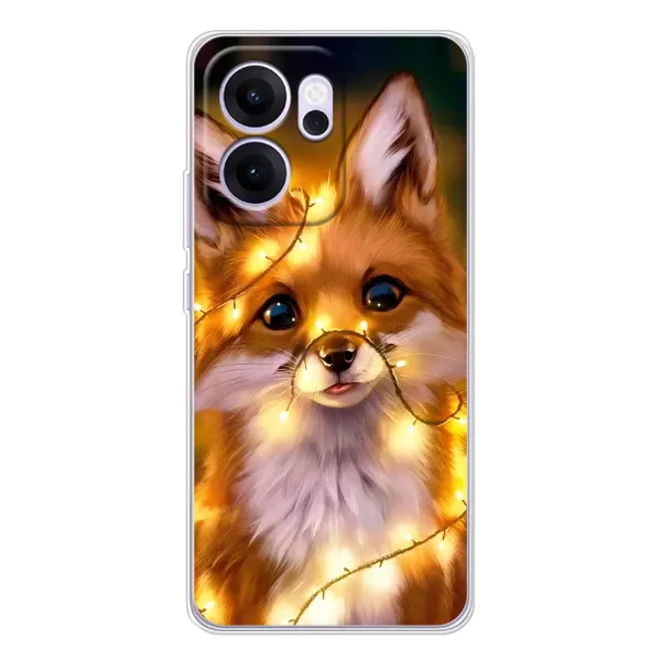 Чехол с рисунком «Новогодний лисенок» для OPPO Reno14 FS Чехол с рисунком «Новогодний лисенок» для OPPO Reno14 FS