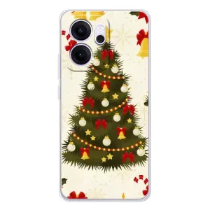 Чехол Новогодняя Елка на OPPO Reno 14 FS (Новогодний принт)