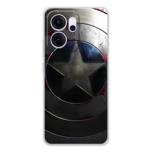 Чохол с Щітом Капітана Америки на OPPO Reno 14 FS (Ретро Щит Капітана)