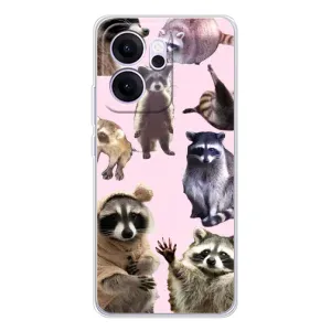 Силіконовий Чохол з Энотами  на OPPO Reno 14 FS (Смішні Єноти)