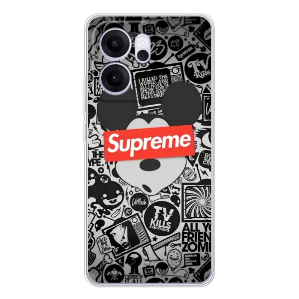 Чехол с рисунком «Supreme Маус» для OPPO Reno14 FS Чехол с рисунком «Supreme Маус» для OPPO Reno14 FS
