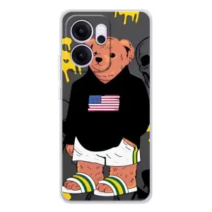 Чехлы Мишка Тедди для ОППО Рено14 ФС (Teddy USA)
