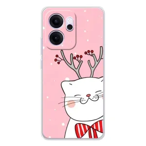 Чехол на тематику: Коты для OPPO Reno14 FS (Зимний кот)