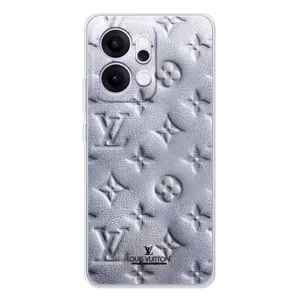 Текстурный Чехол Louis Vuitton для Рено14 Про (Белый ЛВ)