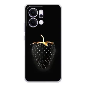 Чехол с изображением вкусной еды для OPPO Reno14 Pro (Чёрная клубника)