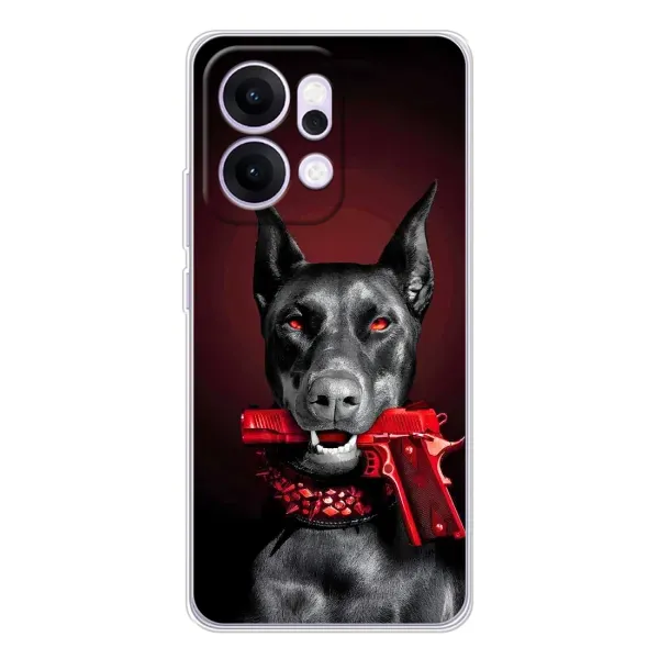 Чехол с рисунком «Доберман злой» для OPPO Reno14 Pro Чехол с рисунком «Доберман злой» для OPPO Reno14 Pro