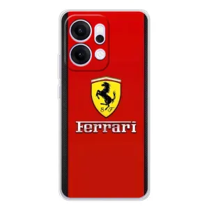 Силіконовий бампер з картинкою машини на OPPO Reno14 Pro (Ferrari Logo)