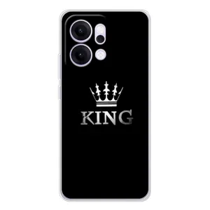 Чехол (Корона на чёрном фоне) для Рено14 Про (KING)