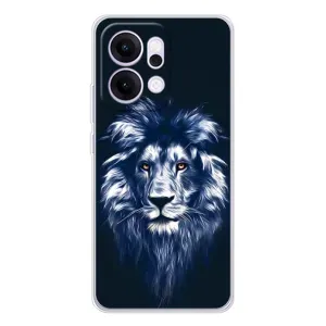 Чохол з картинкою на OPPO Reno14 Pro (Лев – синій)