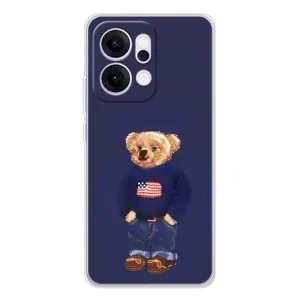 Чехлы Мишка Тедди для Рено14 Про (Мишка USA)