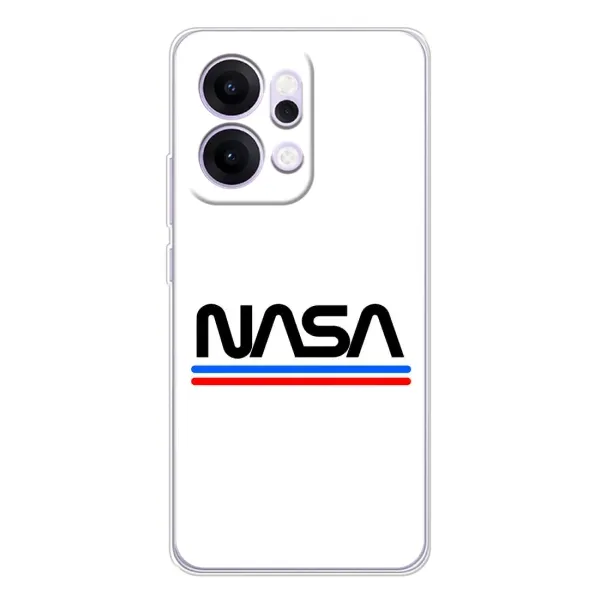 Чехол с рисунком «NASA на белом фоне» для OPPO Reno14 Pro Чехол с рисунком «NASA на белом фоне» для OPPO Reno14 Pro