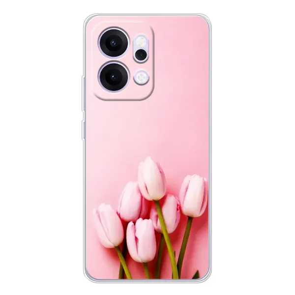 Чехол с рисунком «Розовые тюльпаны» для OPPO Reno14 Pro Чехол с рисунком «Розовые тюльпаны» для OPPO Reno14 Pro