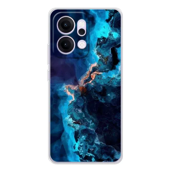 Чехол с рисунком «Синий мрамор» для OPPO Reno14 Pro Чехол с рисунком «Синий мрамор» для OPPO Reno14 Pro