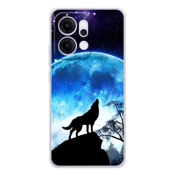 Чехол с рисунком «Воет на луну» для OPPO Reno14 Pro Чехол с рисунком «Воет на луну» для OPPO Reno14 Pro