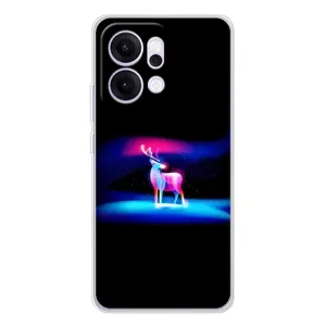 Силіконовий бампер з картинкою звірів для OPPO Reno14 Pro (Яскравий олень)