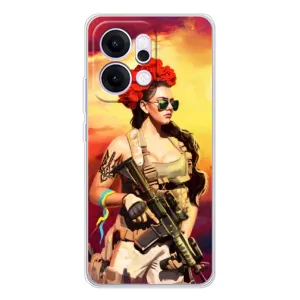 ЗСУ Чехлы (TPU) для OPPO Reno14 Pro (Женщина солдат)