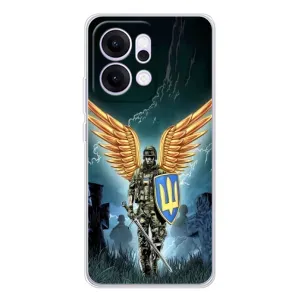 Патриотический Чехол для OPPO Reno14 Pro (ЗСУ з крильями)