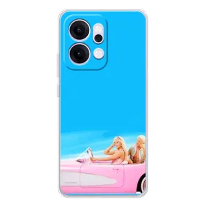 Силиконовый Чехол Барби Фильм на OPPO Reno14 (Барби и Кен)