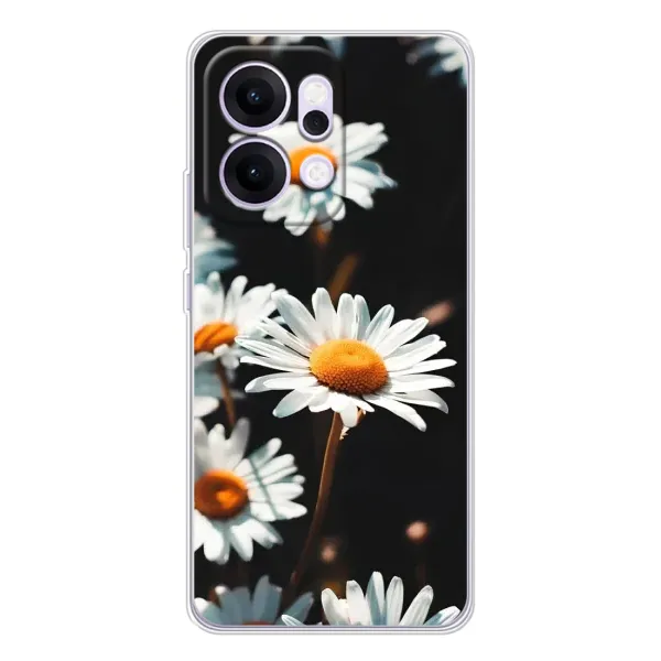 Чехол с рисунком «Белые ромашки» для OPPO Reno14 Чехол с рисунком «Белые ромашки» для OPPO Reno14