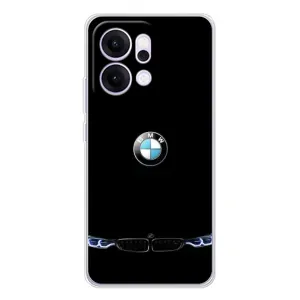 Силіконовий бампер з картинкою машини на OPPO Reno14 (Чорний BMW)