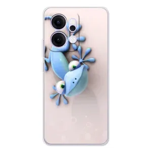 Чехлы с изображением разных животных для OPPO Reno14 (Геккон)