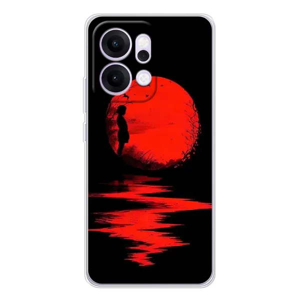 Чехол с рисунком «Красный Закат» для OPPO Reno14 Чехол с рисунком «Красный Закат» для OPPO Reno14