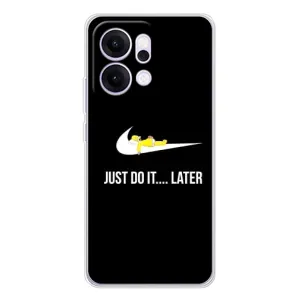 Силиконовый Чехол на OPPO Reno14 с картинкой Nike (Later)