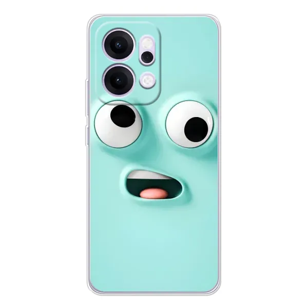 Чехол с рисунком «Забавное мятное лицо» для OPPO Reno14 Чехол с рисунком «Забавное мятное лицо» для OPPO Reno14