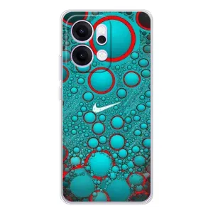 Силиконовый Чехол на OPPO Reno14 с картинкой Nike (Найк зеленый)