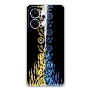 Силиконовый Чехол на OPPO Reno14 (Патриотическая вышиванка)