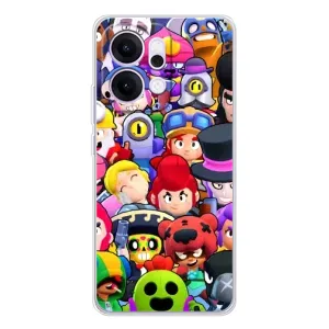 Силиконовый Чехол на OPPO Reno14 с картинкой Brawl Stars (Персонажи)