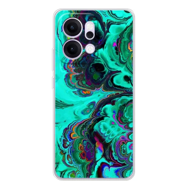 Чехол с рисунком «Салатный мрамор» для OPPO Reno14 Чехол с рисунком «Салатный мрамор» для OPPO Reno14