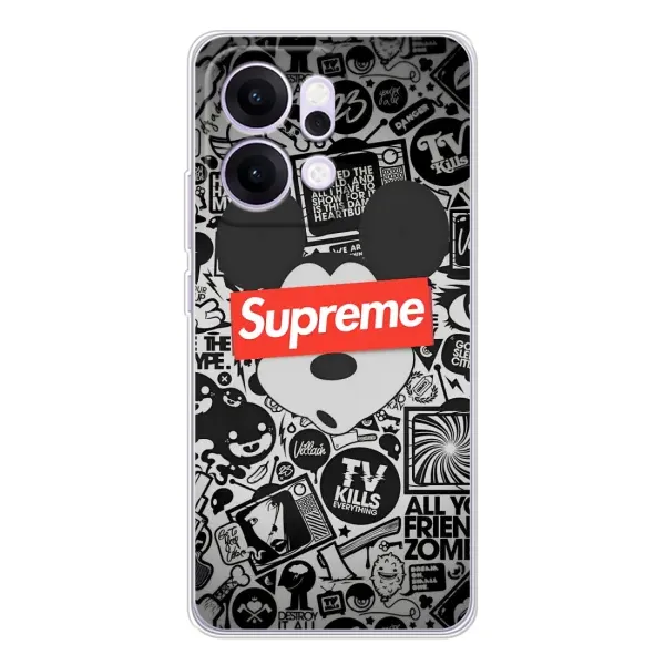 Чехол с рисунком «Supreme Маус» для OPPO Reno14 Чехол с рисунком «Supreme Маус» для OPPO Reno14
